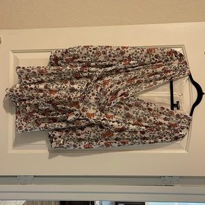 Express Long Sleeve Floral Romper